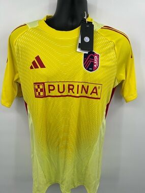 NWT 2024 Adidas Men’s St Louis City FC Goal Keeper Soccer Jersey